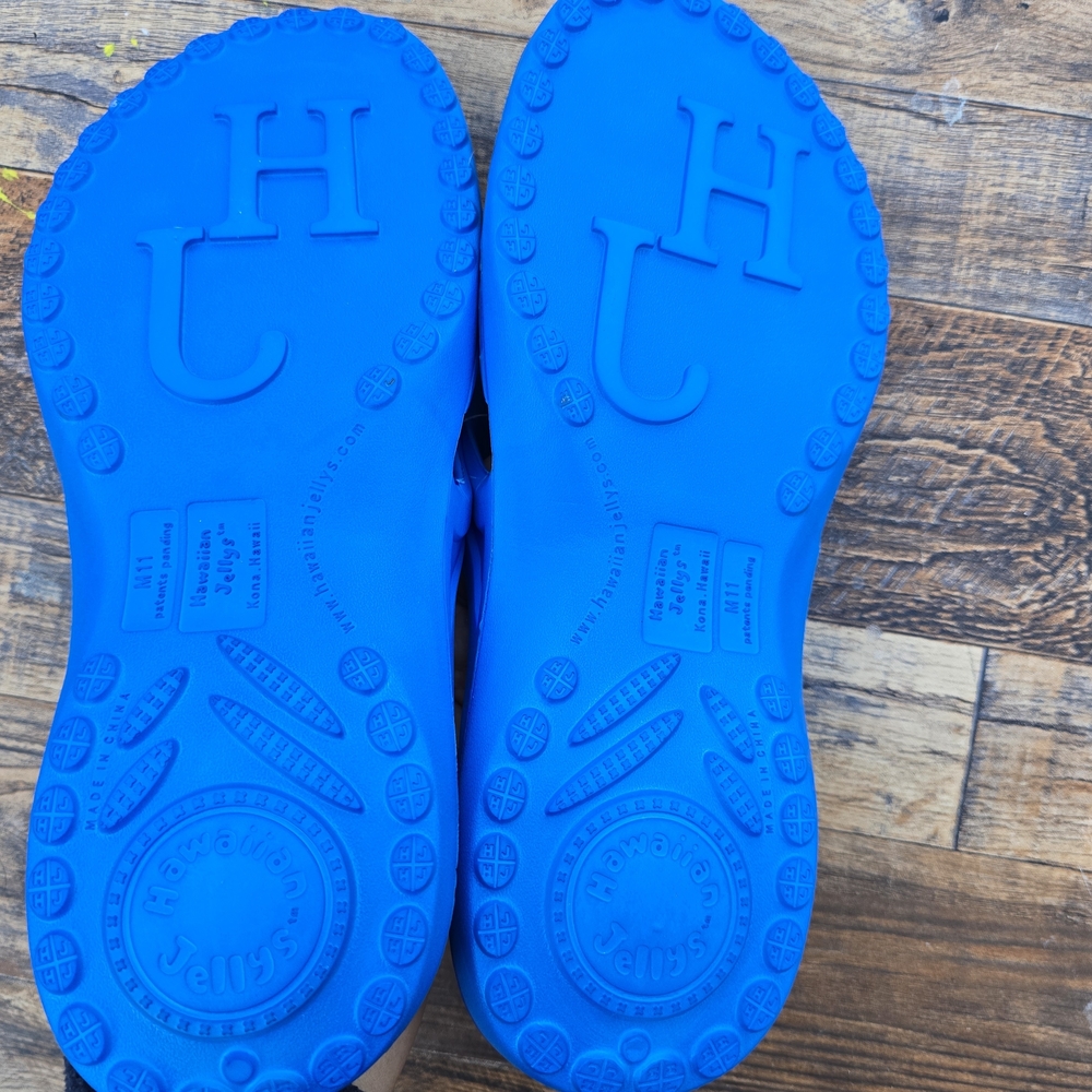 Men's Summer Blue Flip Flop Sandals Size 11 - Picture 4 of 5